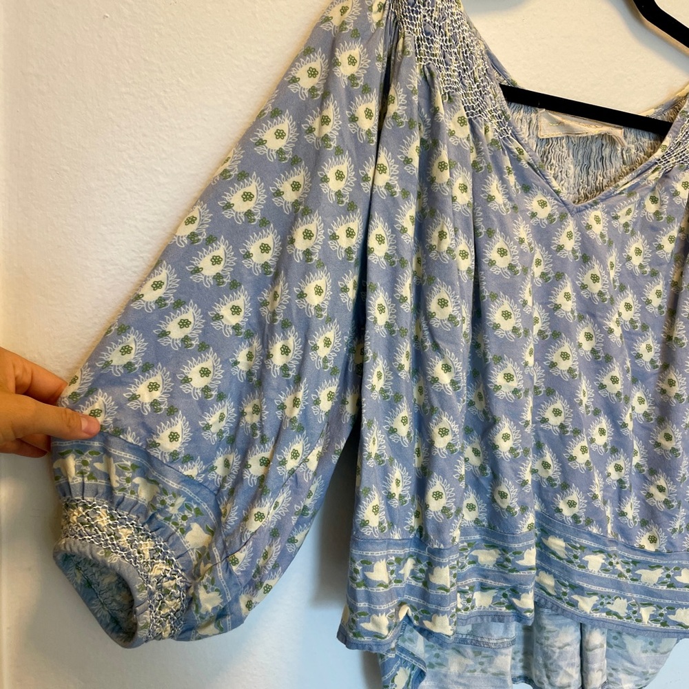Jen’s Pirate Booty Lavender Blue Blouse - Picture 4 of 9